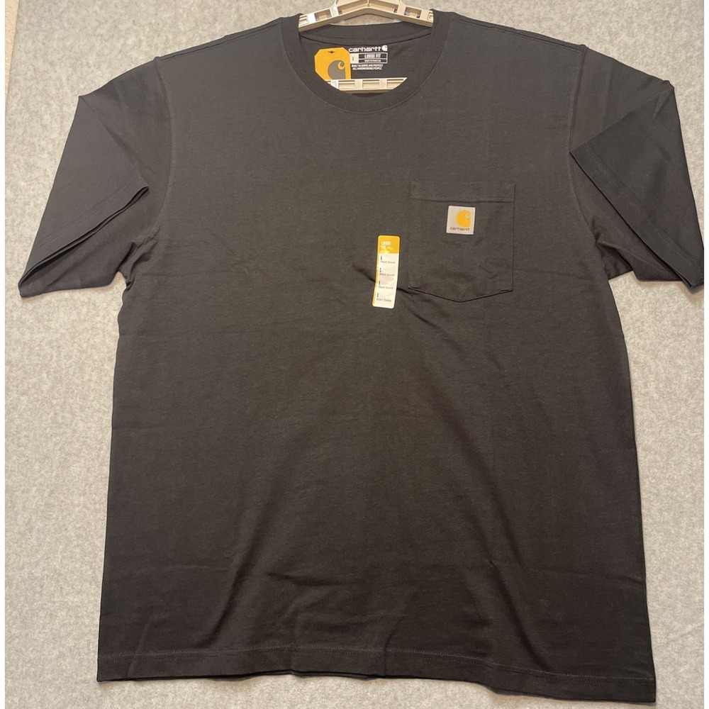 Carhartt Men's Short Sleeve Pocketed T-Shirt Loose Fit Heavyweight, Size Large